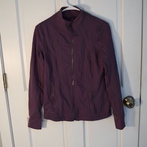 90 Degree Full Zup Purple Athletic Top